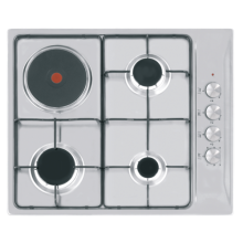 Electric and Gas Hob 60cm Stainless Steel