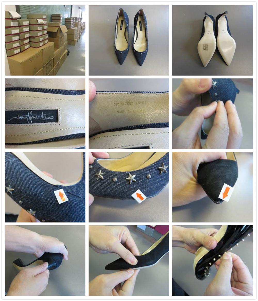 High Heeled Shoes Quality Inspection