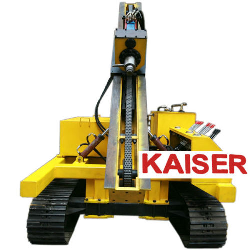 Hydraulic top hammer drilling rig, for self-drilling anchor, tunnel roof construction, rock bolt