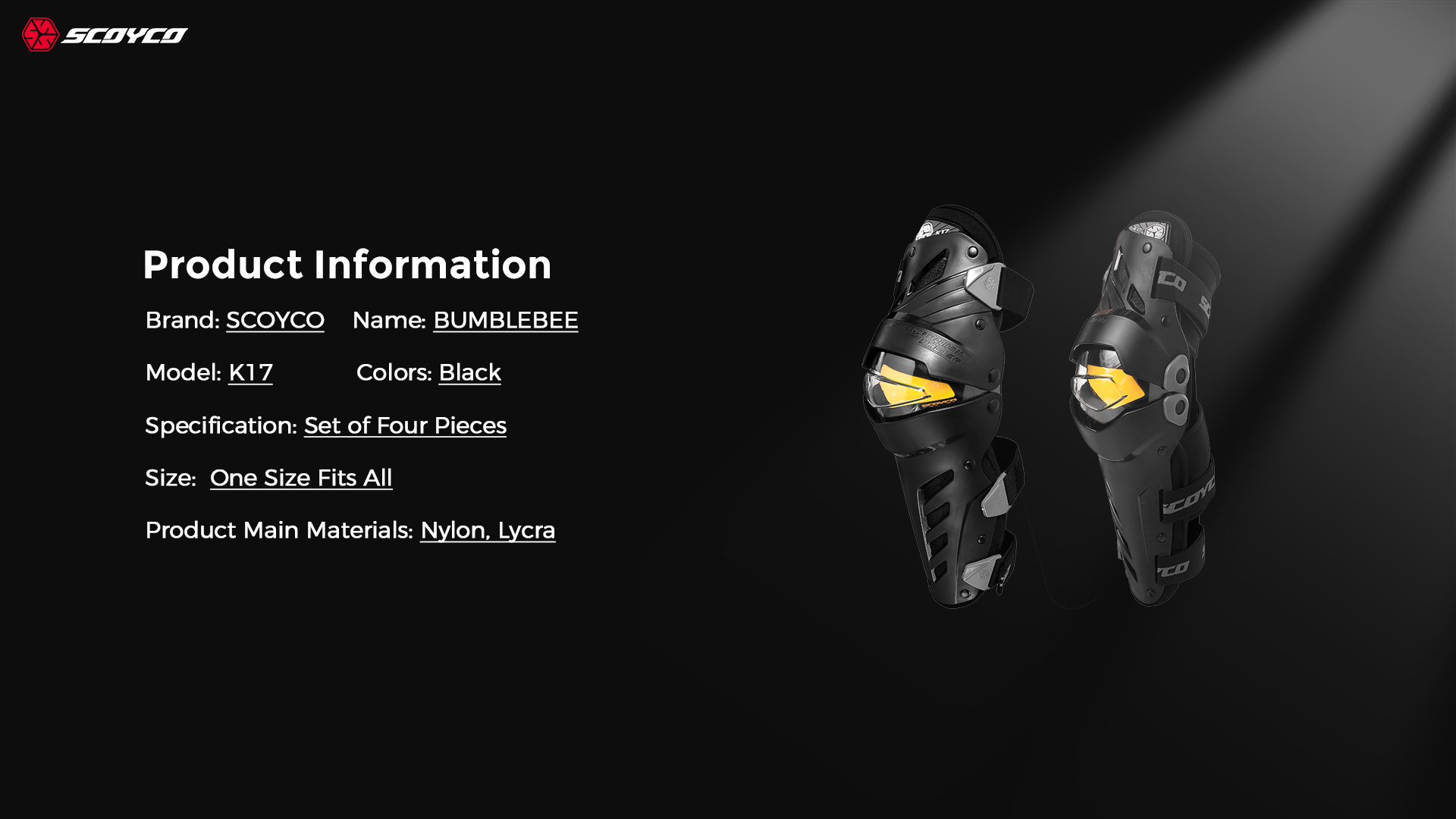ce certified off-road knee guards