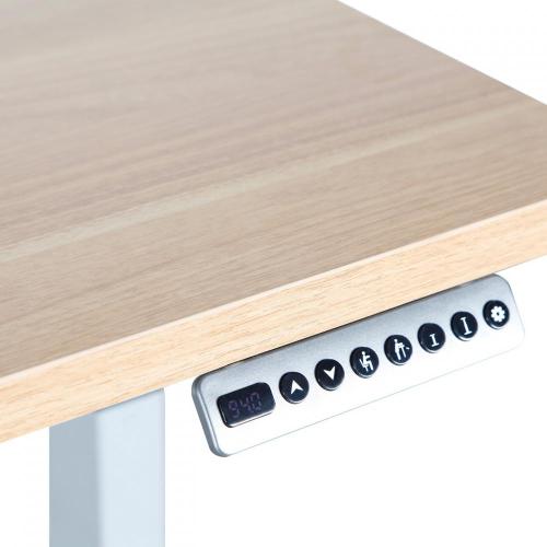 Height Adjustable Office Table Wooden Desktop