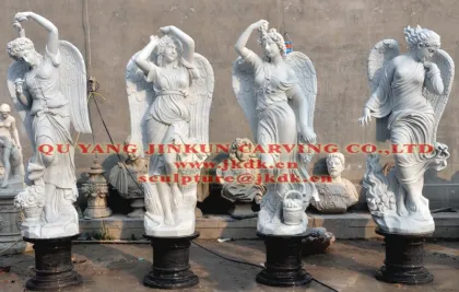 stone statues of season group sculpture
