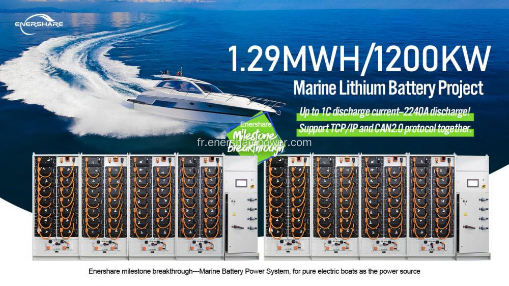 Système d'alimentation de la batterie marine 1mwh