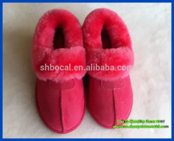 sheepskin garden slipper leisure shoes