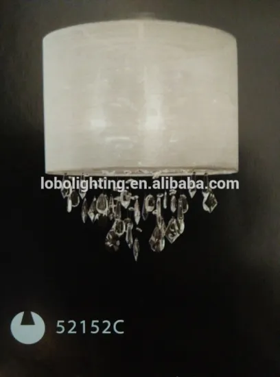 customized crystal lamp/crystal glass luster ceiling lamp/fabric cord for lamp silicone ceiling rose