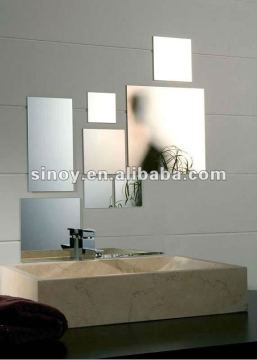 SINOY rectangular decorative adhesive bathroom mirror tiles