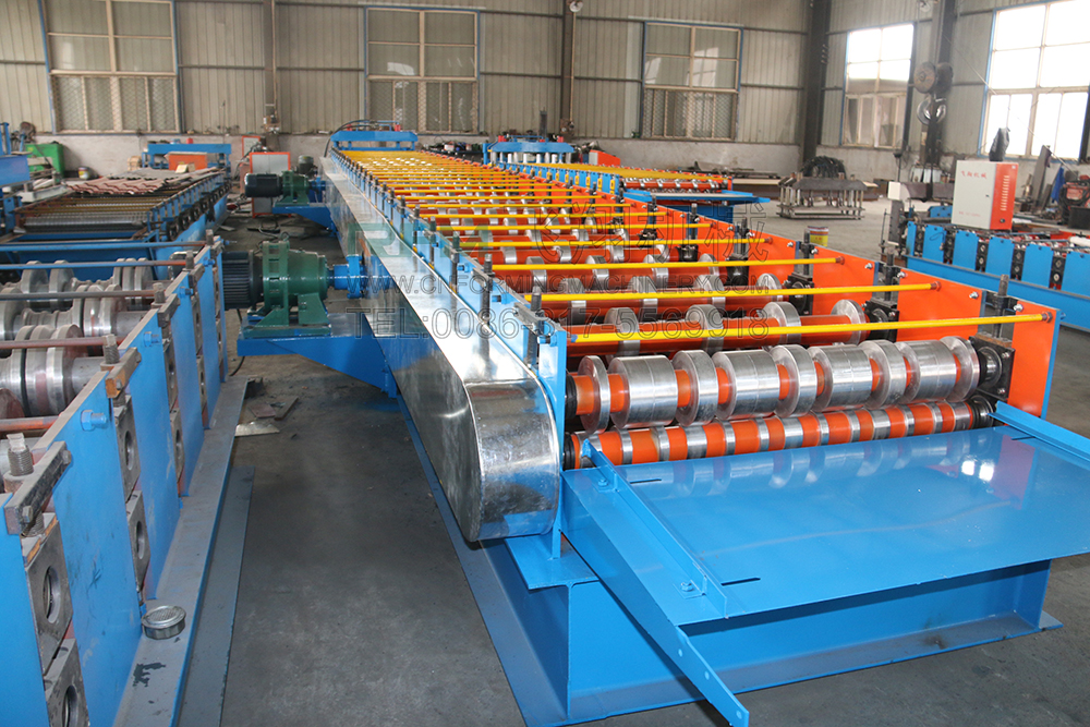 steel decking board floor production machine