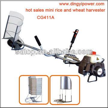 Gasoline engine powered small rice and wheat harvester