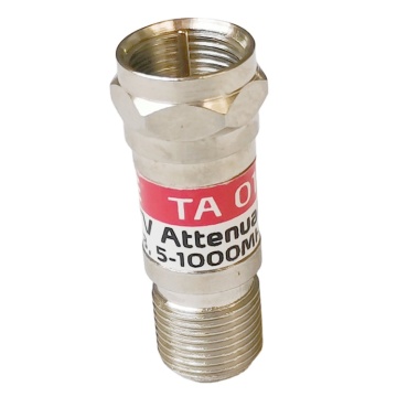 1-30 dB f ประเภทชายถึง f หญิง attenuator RF คงที่สำหรับแอปพลิเคชัน CATV