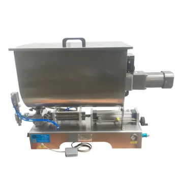 Horizontal Pneumatic Paste Filling Machine | Chili Sauce Filling Machine | Stirring Filling Machine