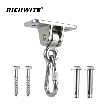 Stainless Steel Ring Swing Hanger Yoga Hammock Buckle Aerial Fixed Hook Swing Accessories