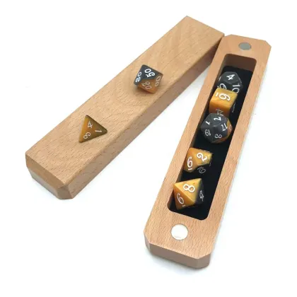 Custom Premium DND Yellow Black Bulk D20 Dice Set