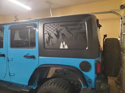 Bigfoot Trees Forest Decals for Vehicles and More