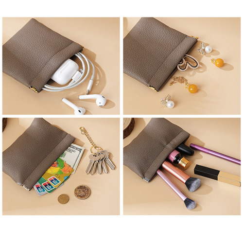 PU Leather Automatic Closing Jewelry Pouch for Travel