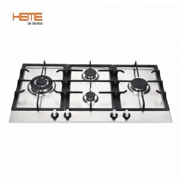 Stainless Steel 4 Burner Built-in Gas Cooktop for Home Kitchens