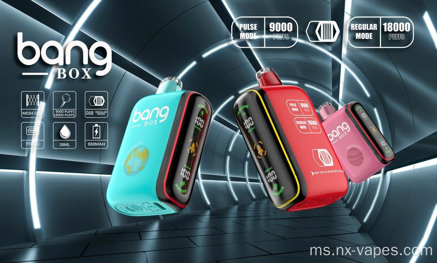 Vape Bang Box 18000 Puffs yang boleh dicas semula