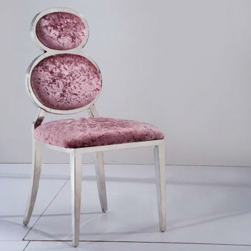 Modern Stainless Steel Red Dressing Chair CY-390
