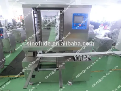 Moon cake encrusting and filling machine