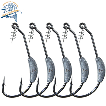60mm 5G High Carbon Steel Lead Jig Sharp Single Fishing Hooks for Freshwater and Saltwater