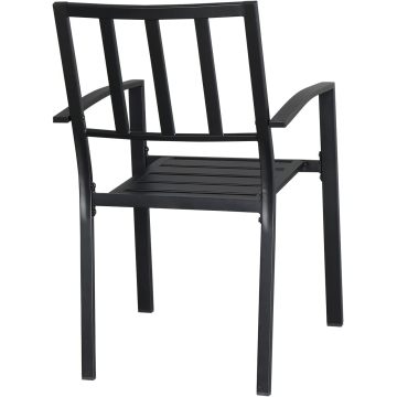 Rattan Garden Chairs Sturdy Outdoor Chair with Carbon Steel Frame Supplier