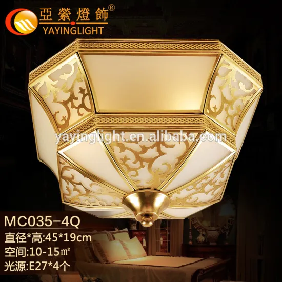marble brass Emperor's hat ceiling lamps, marble copper Emperor's hat ceiling lamps