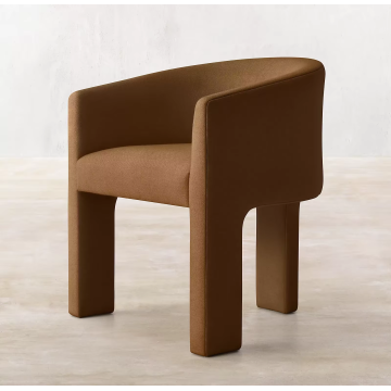 Sillón moderno de tela con respaldo para juegos de comedor