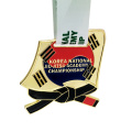 Carrera de boxeo coreana Medallas personalizadas de taekwondo