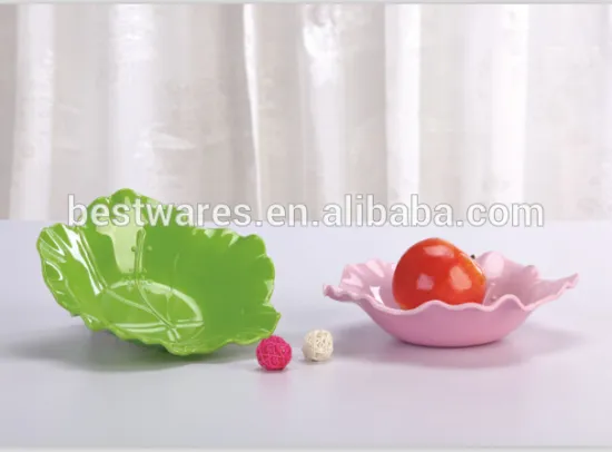 Melamine flower shape plate