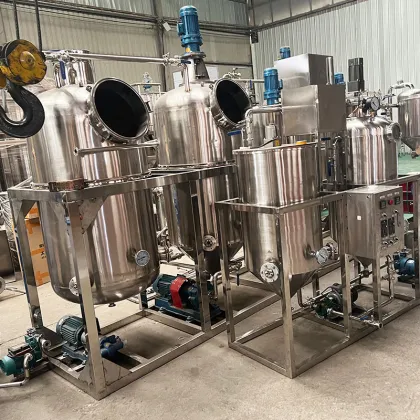 Small Scale Edible Refining Sunflower Oil Refined Machinery