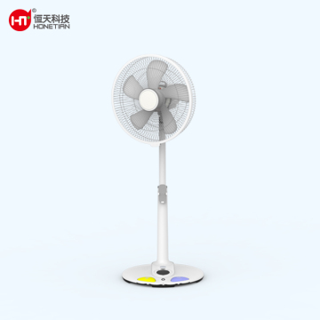 HONETIAN remote control LED display adjustable height 8 speeds 4 modes 9 timer 14 inches DC custom colors indoor pedstal fan