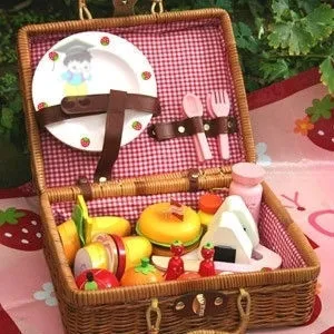 The Wooden play toys picnic combination-wooden kitchen cabinet door combination