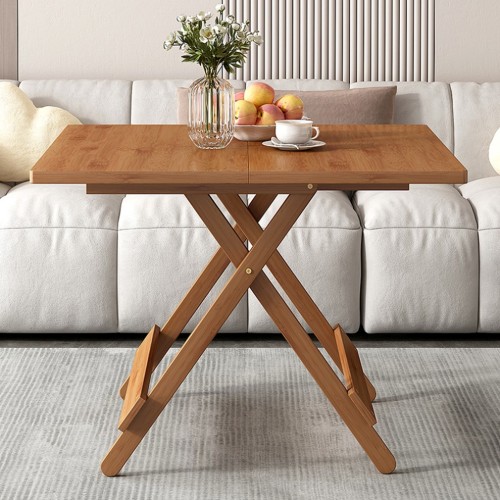 Yerden Tasarruflu Bambu Katlanır Sehpa