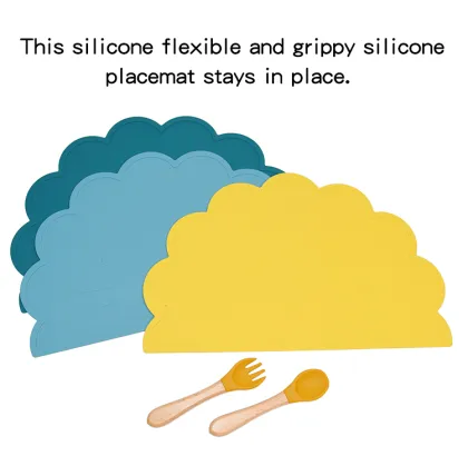 Cloud Cat Silicone Table mat Baby Feeding Mat