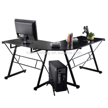 Long corner office desk, MDf corner computer desk