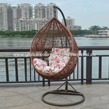 Single Outdoor Rattan Swing Chair, Suitable for Single Person