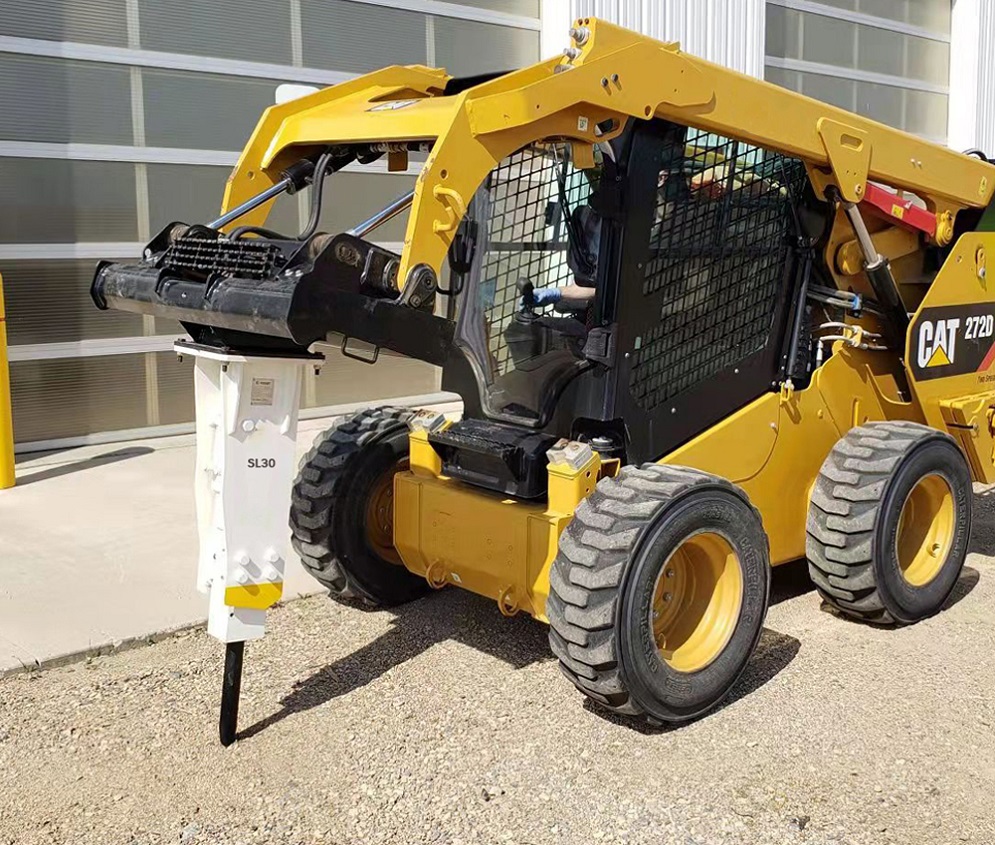 Breaker hidráulico para o dente de skid