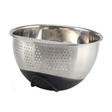 Kitchenware Stainless Steel Hand Washing Rice Colander