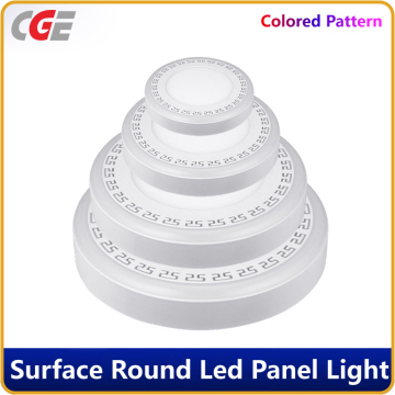 LED Panel Lamp LED Panel Light with Blue Border 6+3W/12+4W Double Color Round LED Panel Lighting