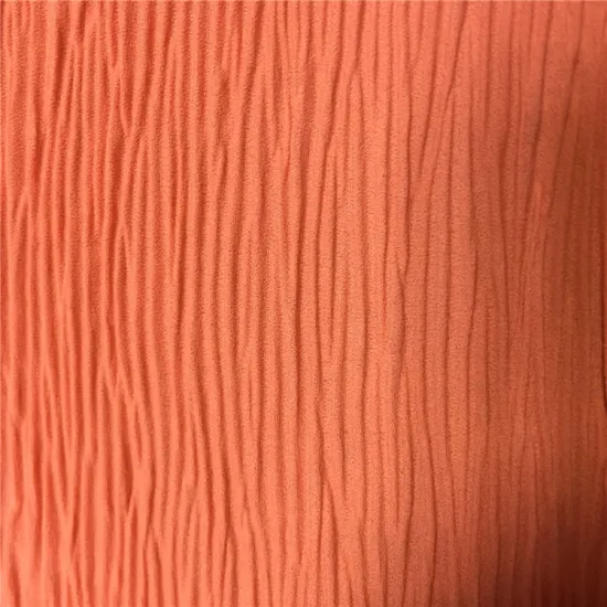 Solid Color Pure Polyester Crinkle Chiffon Fabric