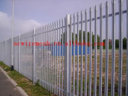 steel palisade fence mansion pvc coated colourful garden steel fence