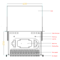 Patch panel 3U 96 core LC per fibra ottica