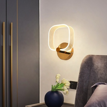 Nordic Light Luxury LED Bedside Lamp for Bedroom, Study, and Living Room