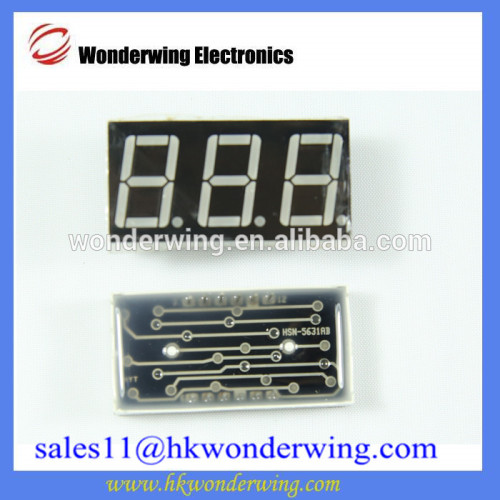 3 digits 7 Segment leds digital tube LED display