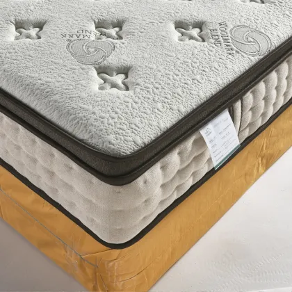 Pocket Spring Smart Mattress Wholesale: Luxury White Fabric for Hotels