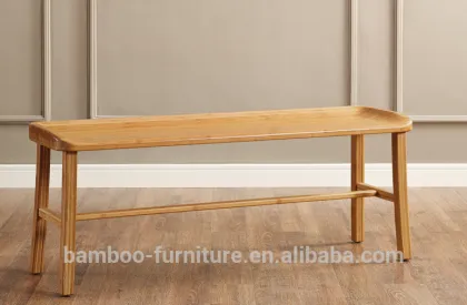 natural bamboo Long Bench Simple Style and modern European Style Bamboo Furniture