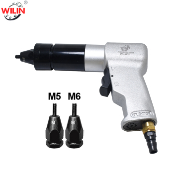 Pneumatic Air Rivet Gun - Blind Riveting Tool Kit for M5 M6 Pull Nuts
