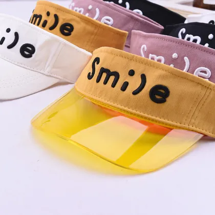 Baby plastic visor caps sun hats newborn