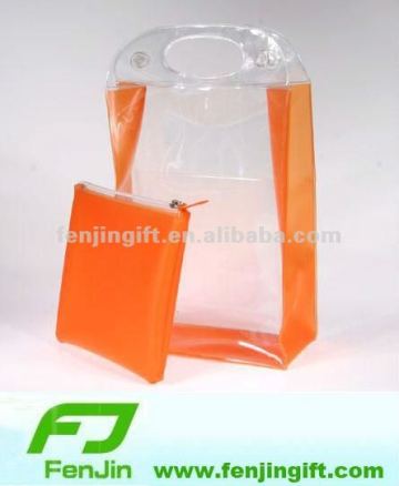 soft clear vinyl cosmetic bag
