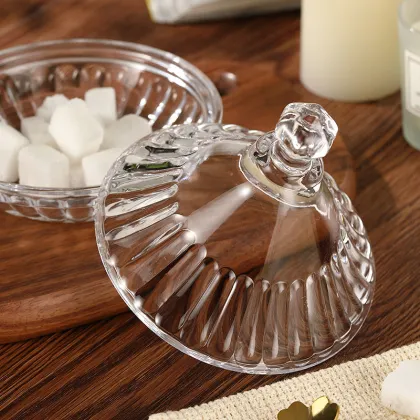 Transparent Glass Sealed Tank Food Storage Jar