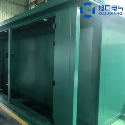 European box-type substation - frame production
